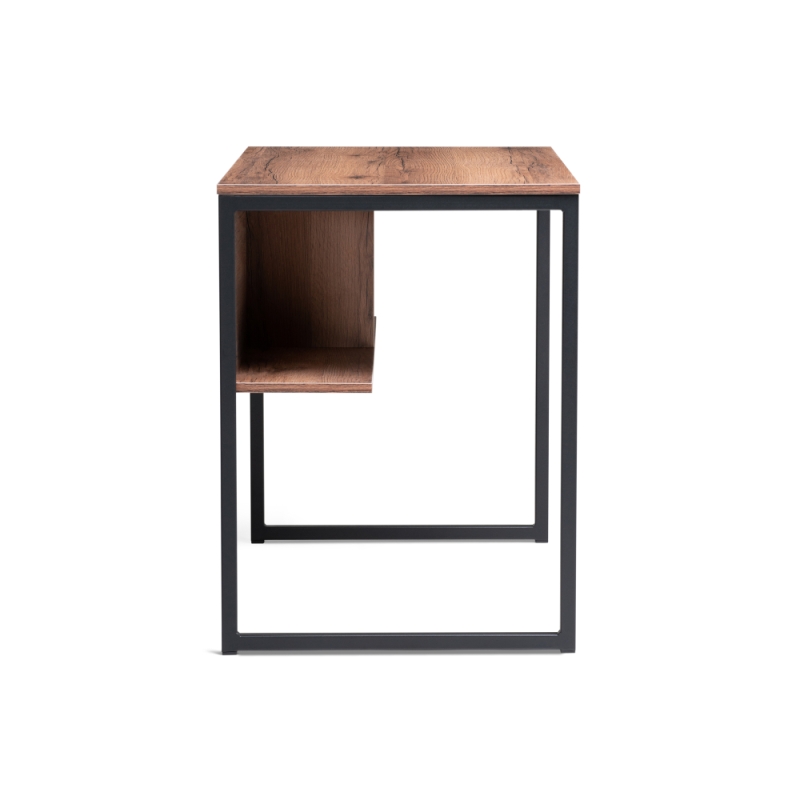 Письменный стол Клер Лофт 100х57х75 черный матовый / дуб делано темный