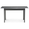Стол Аделиция 110(140)х68х77 файн-лайн / графит