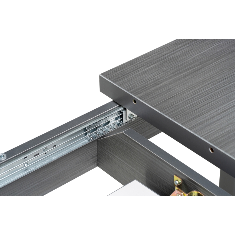 Стол Аделиция 110(140)х68х77 файн-лайн / графит