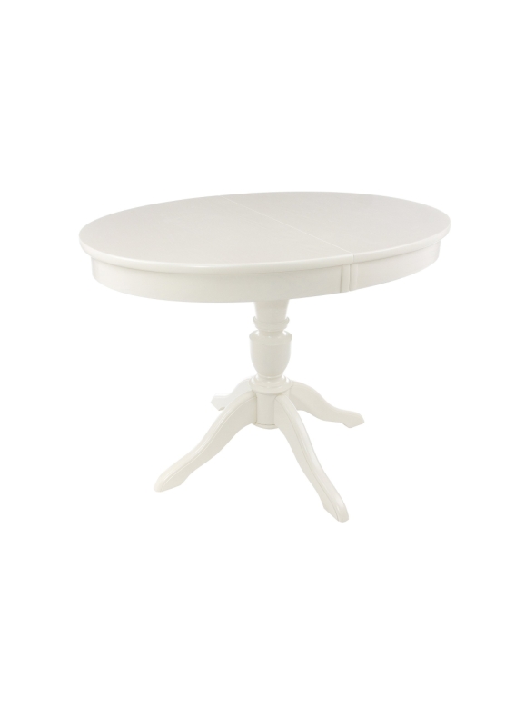 Деревянный стол Arno 106(141)х75х76 без патины / молочный