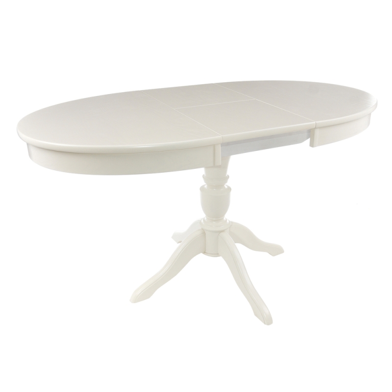 Деревянный стол Arno 106(141)х75х76 без патины / молочный