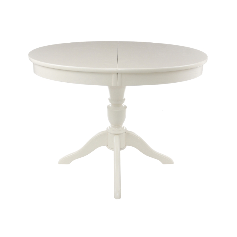 Деревянный стол Arno 106(141)х75х76 без патины / молочный