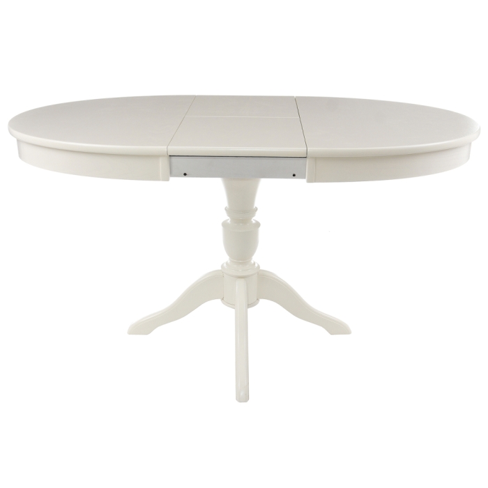 Деревянный стол Arno 106(141)х75х76 без патины / молочный