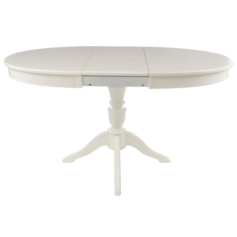 Деревянный стол Arno 106(141)х75х76 без патины / молочный