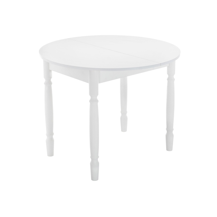 Стол Аттер 90(120)х90х73 белый