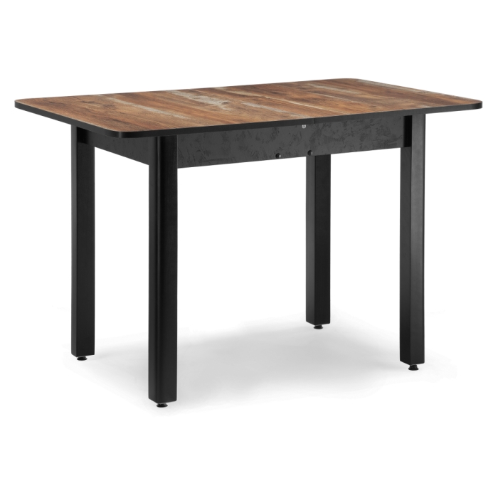 Стол Баи 110(139)х69х74 дуб юкон / черный