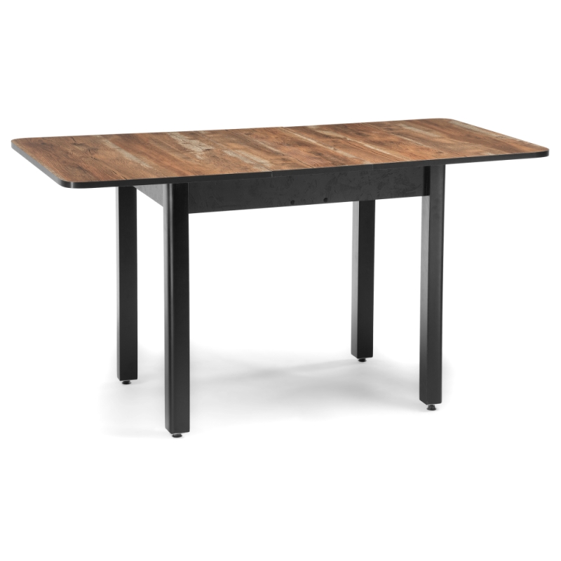 Стол Баи 110(139)х69х74 дуб юкон / черный