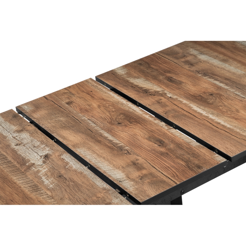 Стол Баи 110(139)х69х74 дуб юкон / черный