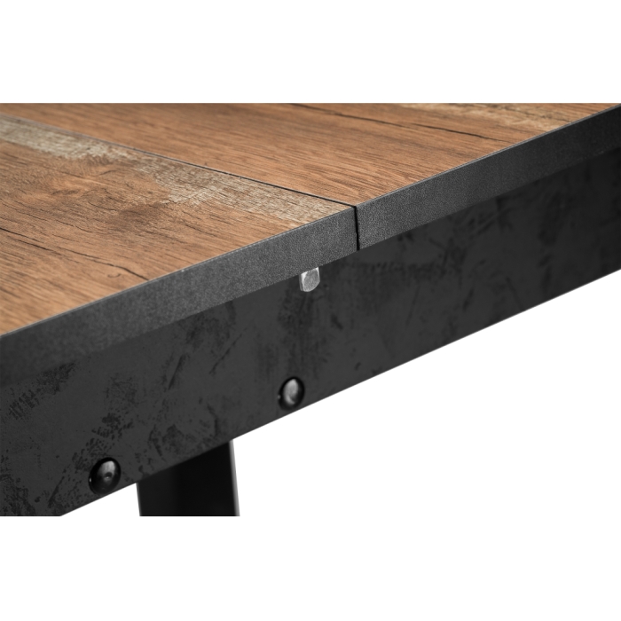 Стол Баи 110(139)х69х74 дуб юкон / черный