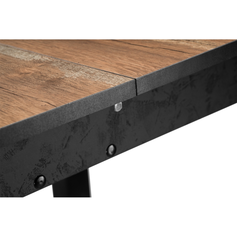 Стол Баи 110(139)х69х74 дуб юкон / черный