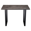 Стол Эльпатия 110х75х75 дуб рошелье / черный матовый