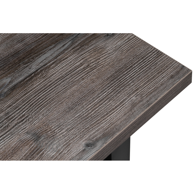 Стол Эльпатия 110х75х75 дуб рошелье / черный матовый