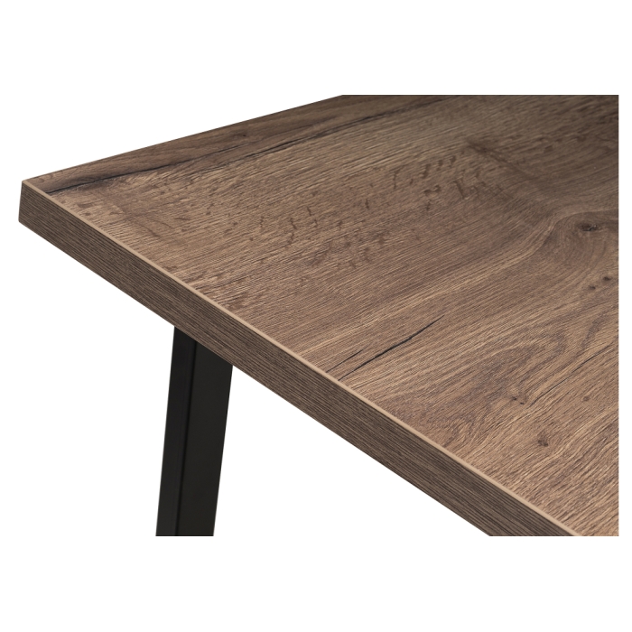 Стол Эльпатия 110х75х75 дуб велингтон / черный матовый