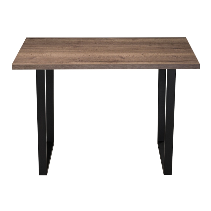 Стол Эльпатия 130х75х75 дуб велингтон / черный матовый