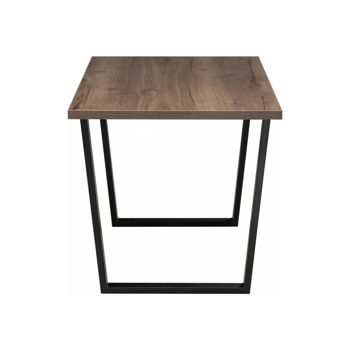 Стол Эльпатия 130х75х75 дуб велингтон / черный матовый