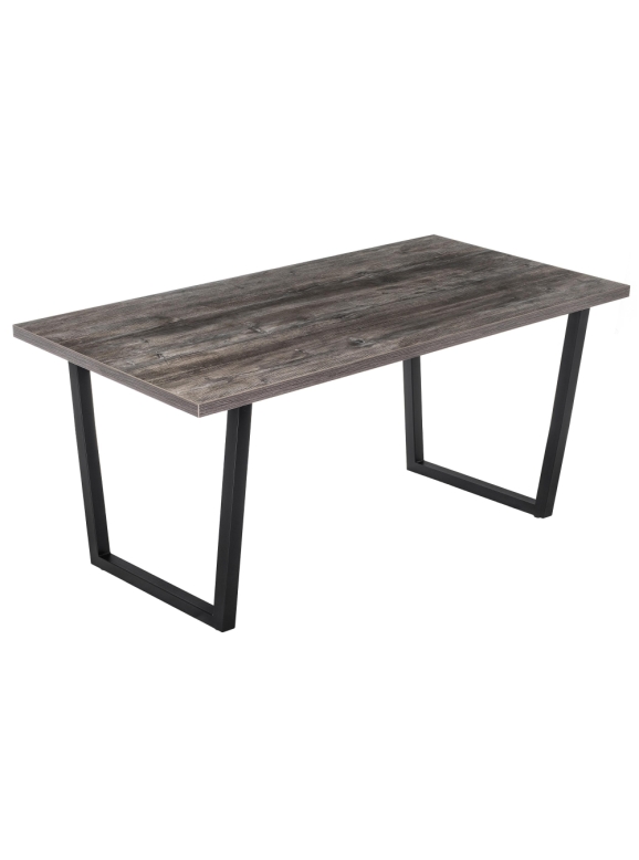 Стол Эльпатия 150х75х75 дуб рошелье / черный матовый