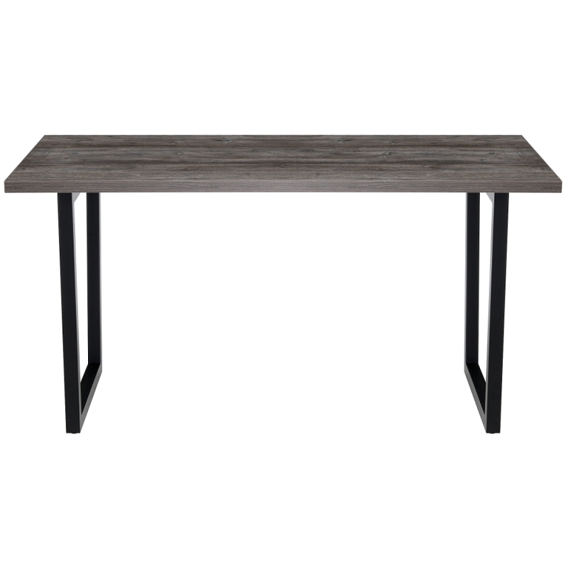 Стол Эльпатия 150х75х75 дуб рошелье / черный матовый