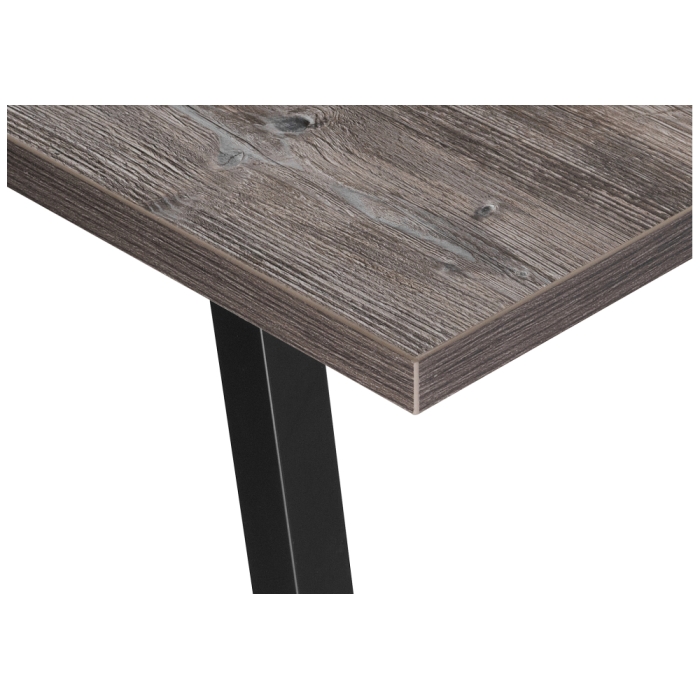 Стол Эльпатия 150х75х75 дуб рошелье / черный матовый