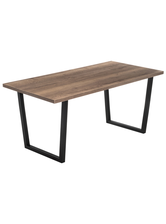 Стол Эльпатия 150х75х75 дуб велингтон / черный матовый