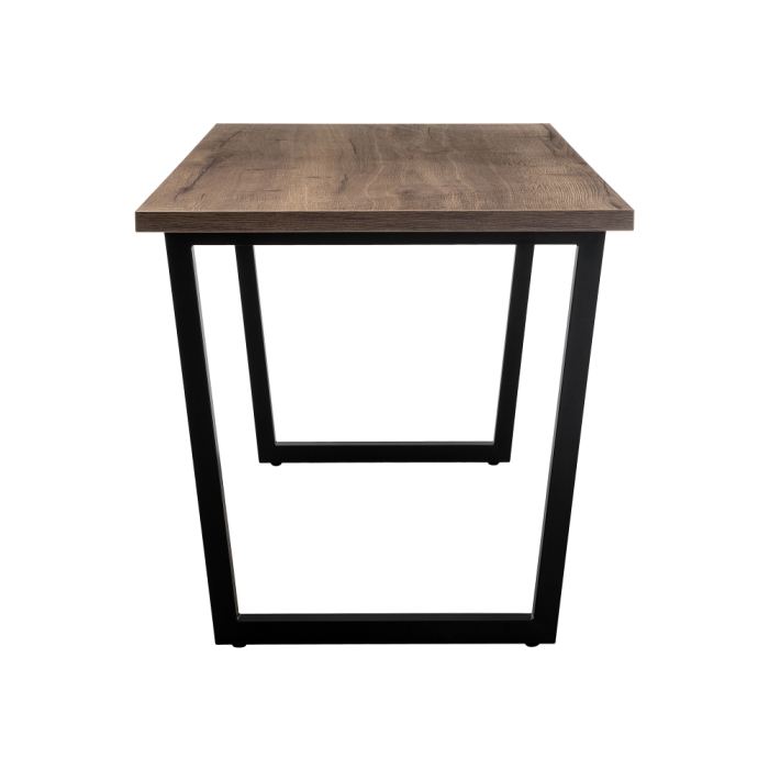 Стол Эльпатия 150х75х75 дуб велингтон / черный матовый