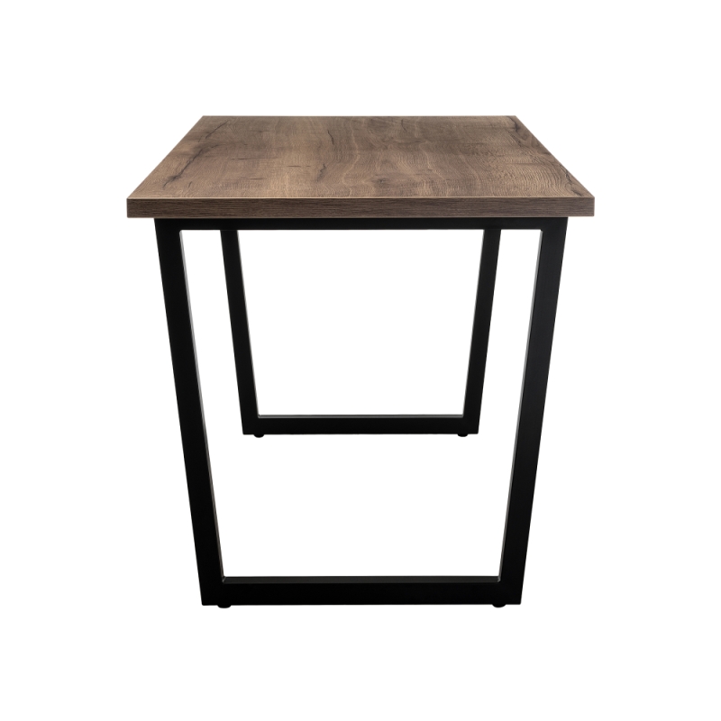 Стол Эльпатия 150х75х75 дуб велингтон / черный матовый