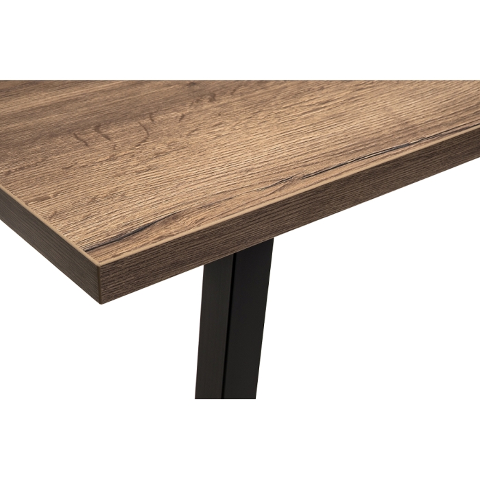 Стол Эльпатия 150х75х75 дуб велингтон / черный матовый