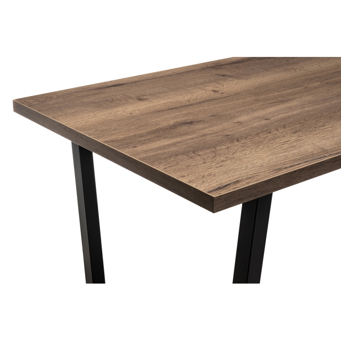 Стол Эльпатия 150х75х75 дуб велингтон / черный матовый