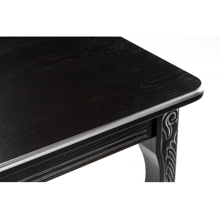 Стол Каллисто 130(180)х84х78 патина серебро