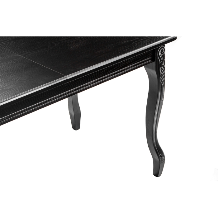 Стол Каллисто 130(180)х84х78 патина серебро