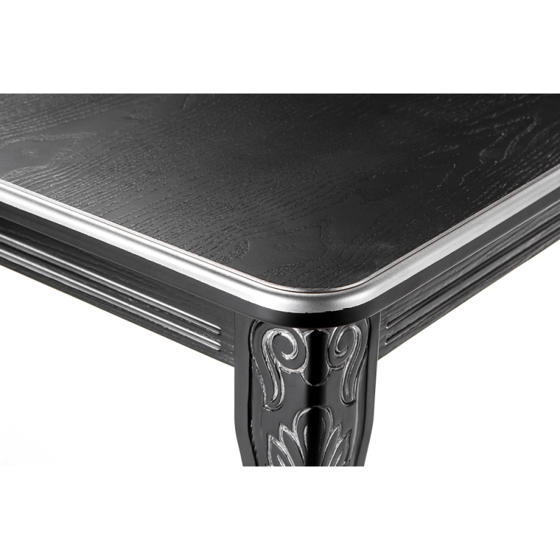 Стол Каллисто 130(180)х84х78 патина серебро