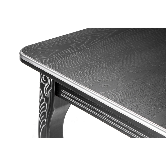 Стол Каллисто 130(180)х84х78 патина серебро