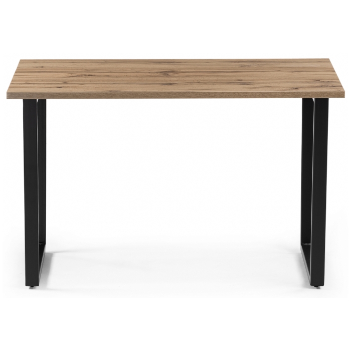Стол Лота Лофт 120х74х75 25 мм дуб вотан / матовый черный