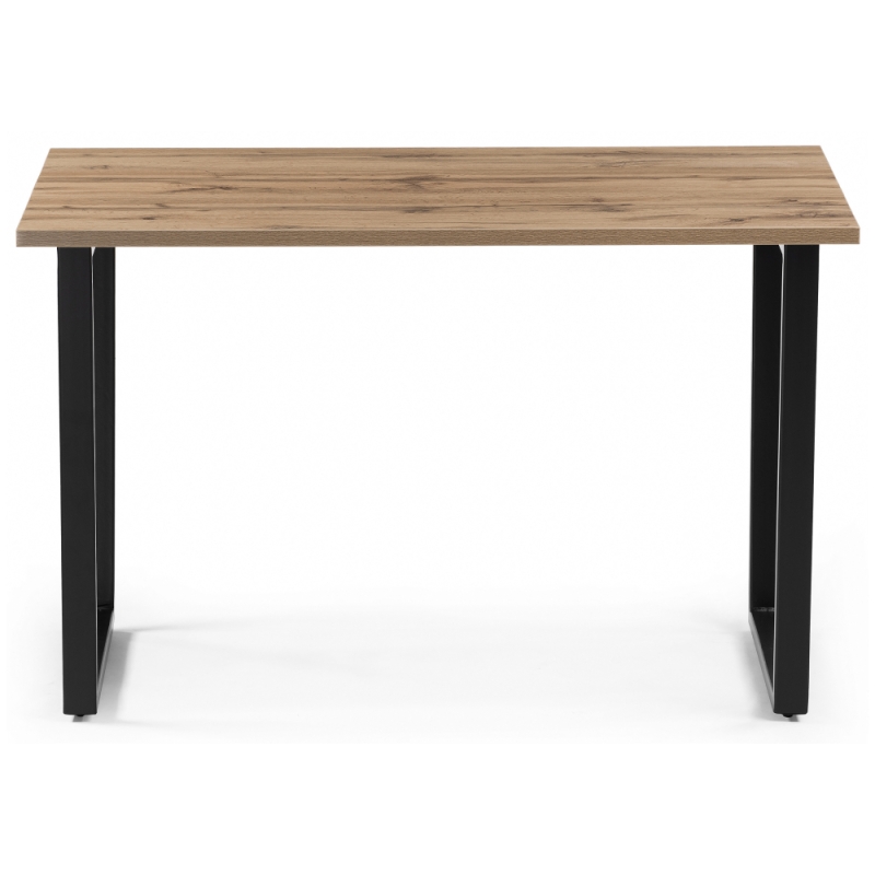 Стол Лота Лофт 120х74х75 25 мм дуб вотан / матовый черный