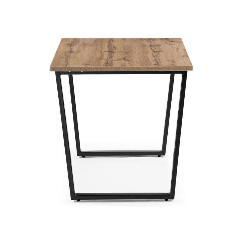 Стол Лота Лофт 120х74х75 25 мм дуб вотан / матовый черный