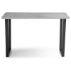 Стол Лота Лофт 140х80х75 25 мм черный матовый / бетон