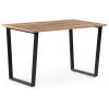 Стол Лота Лофт 140х80х75 25 мм дуб вотан / матовый черный