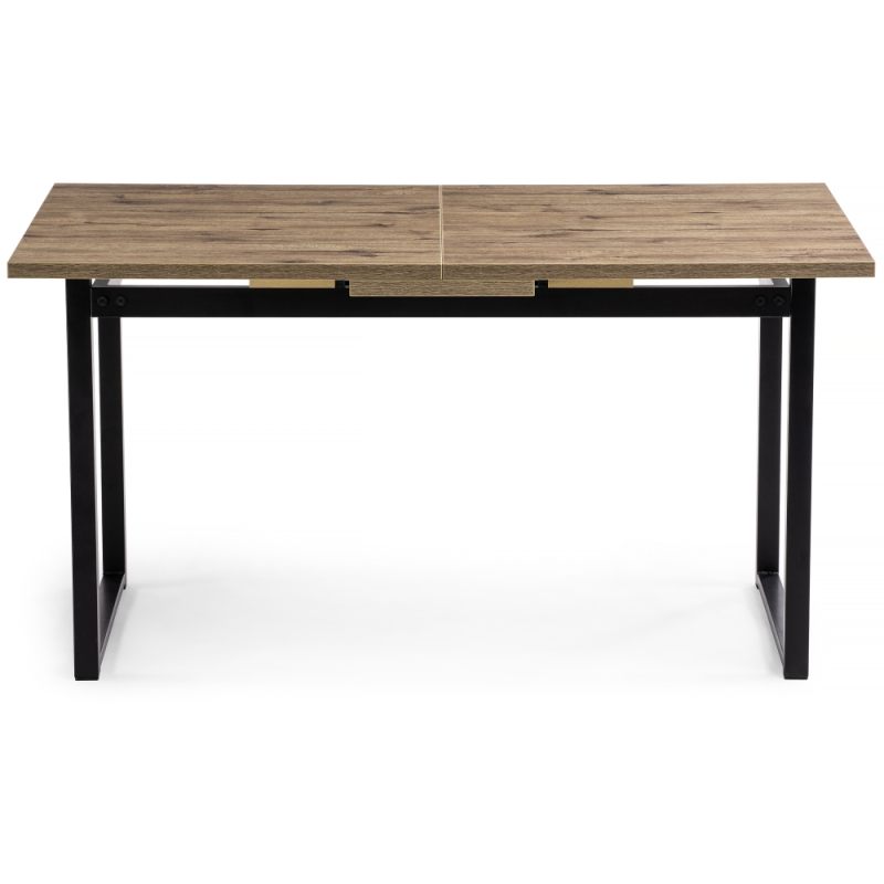 Стол Макта 140(170)х85х73 дуб велингтон / черный матовый