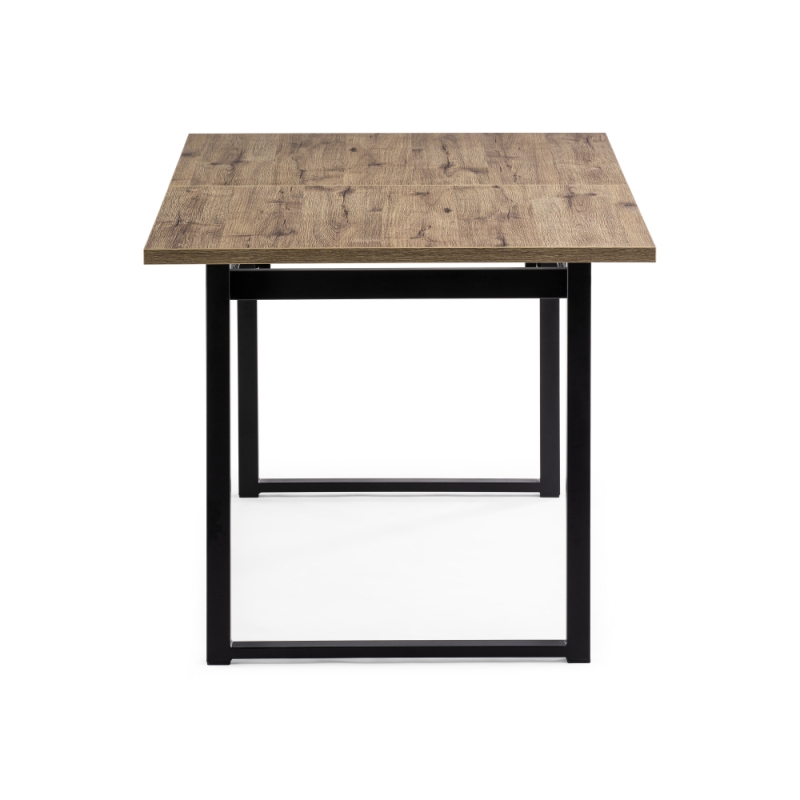 Стол Макта 140(170)х85х73 дуб велингтон / черный матовый