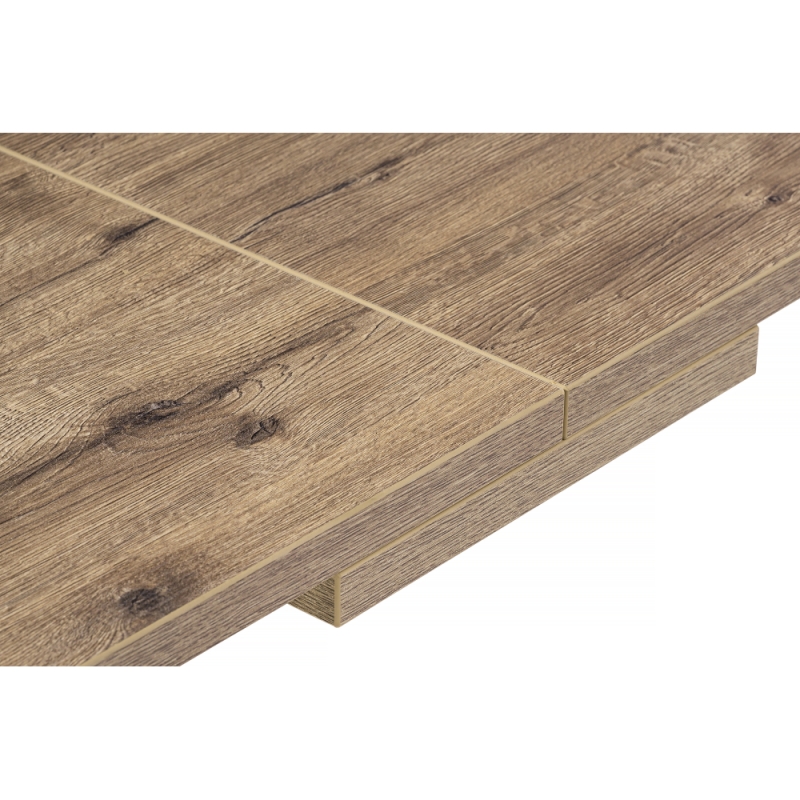 Стол Макта 140(170)х85х73 дуб велингтон / черный матовый