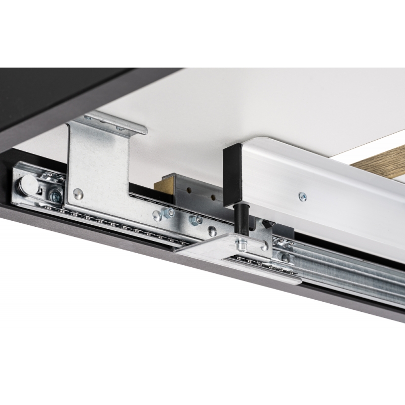 Стол Макта 140(170)х85х73 дуб велингтон / черный матовый