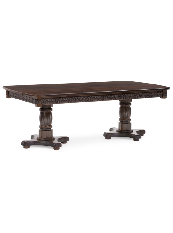 Деревянный стол Морнит 220(320)х110 орех темный / орех