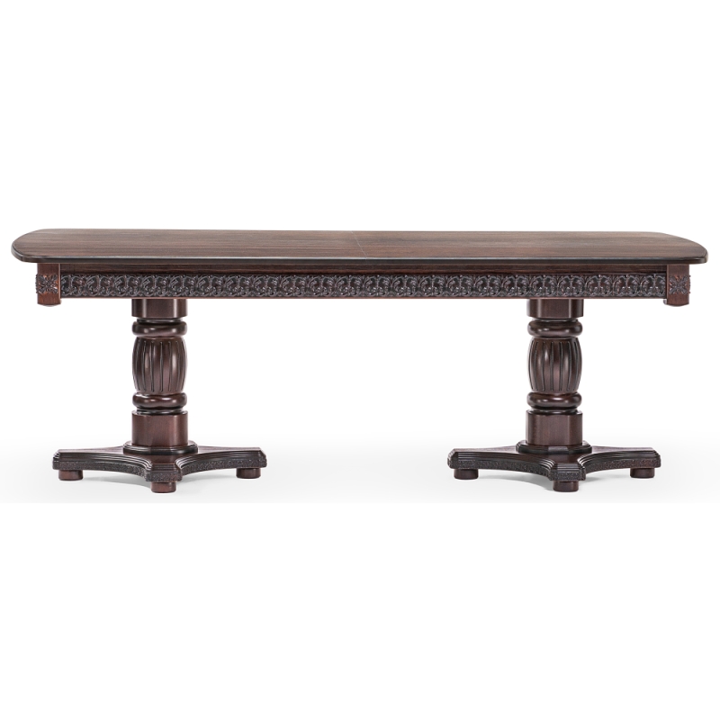 Деревянный стол Морнит 220(320)х110 орех темный / орех