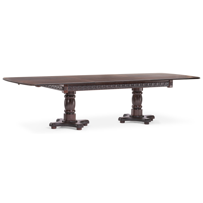 Деревянный стол Морнит 220(320)х110 орех темный / орех