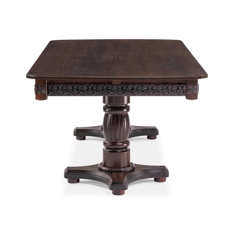 Деревянный стол Морнит 220(320)х110 орех темный / орех