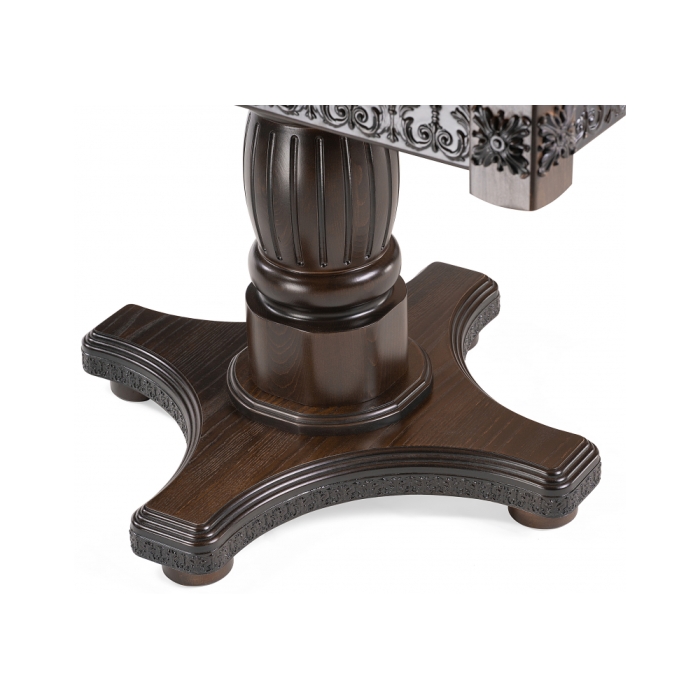 Деревянный стол Морнит 220(320)х110 орех темный / орех