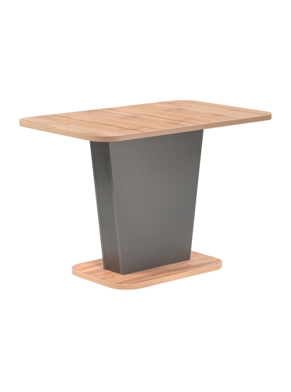 Стол на тумбе Лурвин 110(145)х68х75 дуб вотан / графит