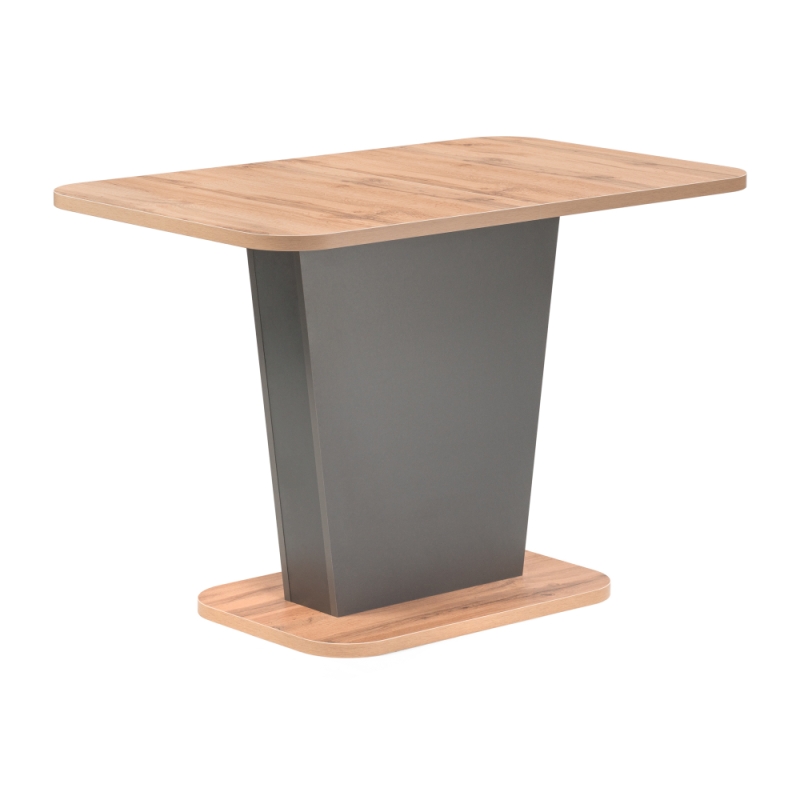 Стол на тумбе Лурвин 110(145)х68х75 дуб вотан / графит