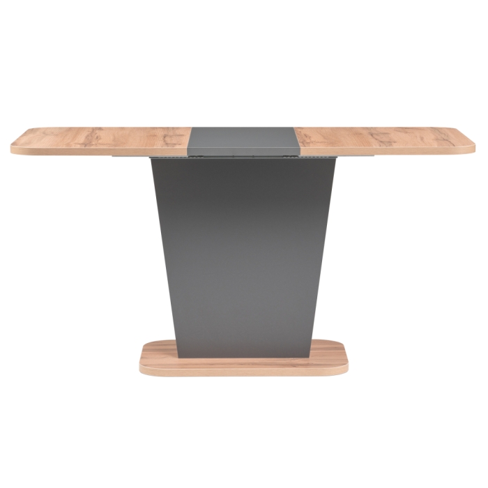 Стол на тумбе Лурвин 110(145)х68х75 дуб вотан / графит