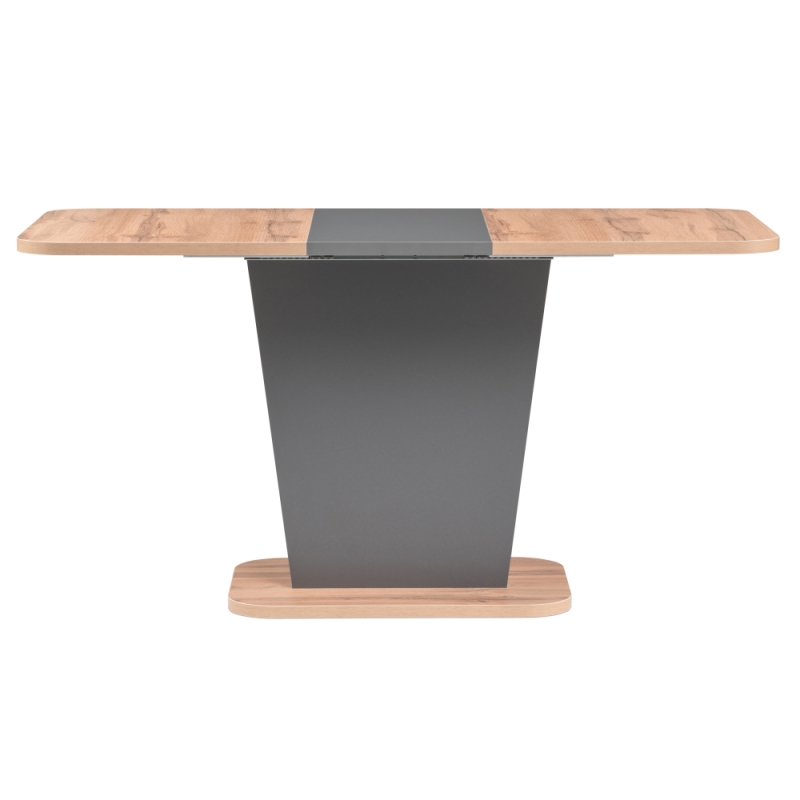 Стол на тумбе Лурвин 110(145)х68х75 дуб вотан / графит