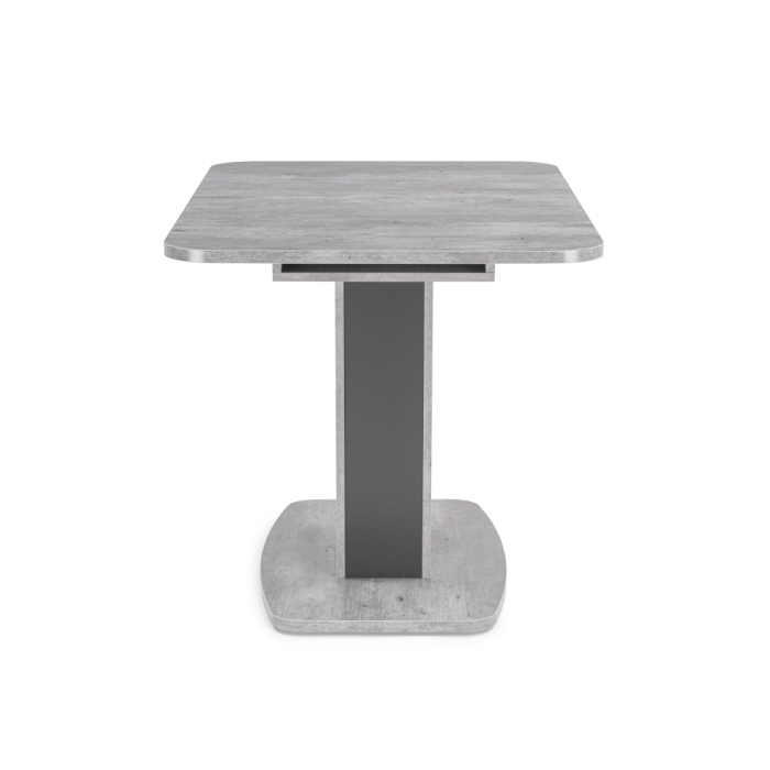 Стол на тумбе Токио-28 120(152)х75х76 метрополитан грей / антрацит